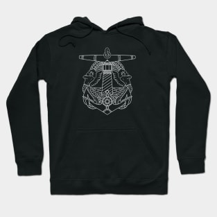 Lighthouse with anchor and mermaids Hoodie